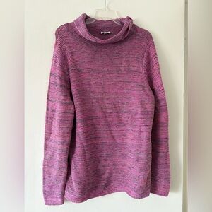 J. Jill multicolor Cowl Neck Sweater size large winter cozy mature
